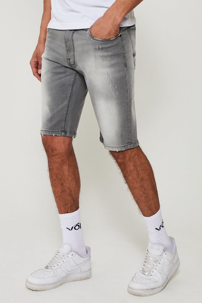 Whitecross Mens Denim Shorts - Grey