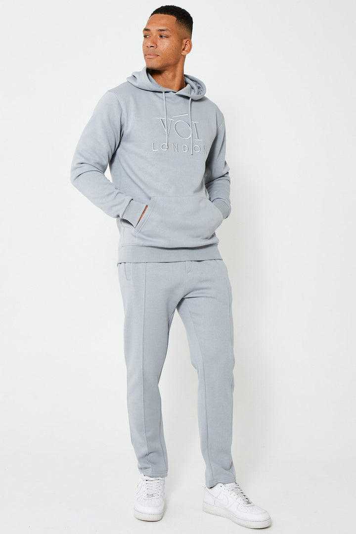Holloway Road Over the Head Hoody Tracksuit - Alloy Grey