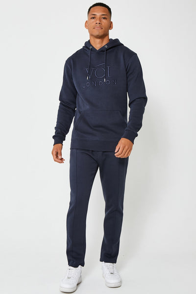 Holloway Road Over the Head Hoody Tracksuit - Navy