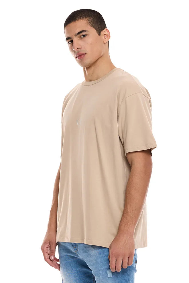 James Street Mens Oversized T-shirt - Beige