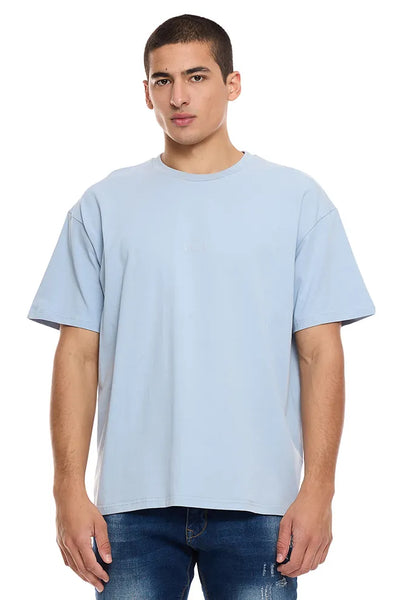 James Street Mens Oversized T-shirt - Ice Blue