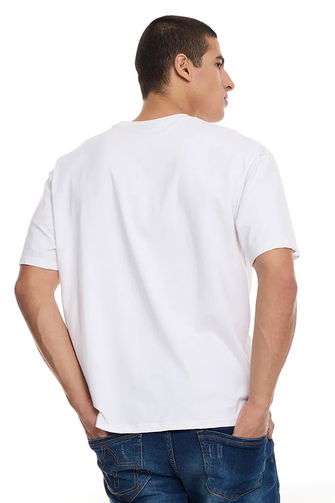 James Street Mens Oversized T-shirt - White