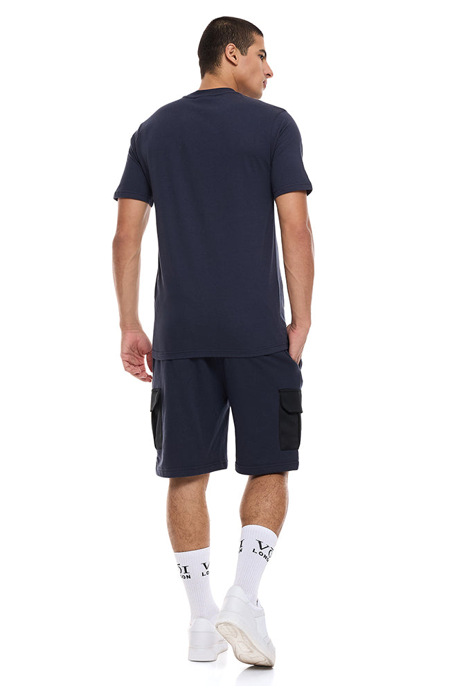 Mell Street T-Shirt & Short Set - Blue