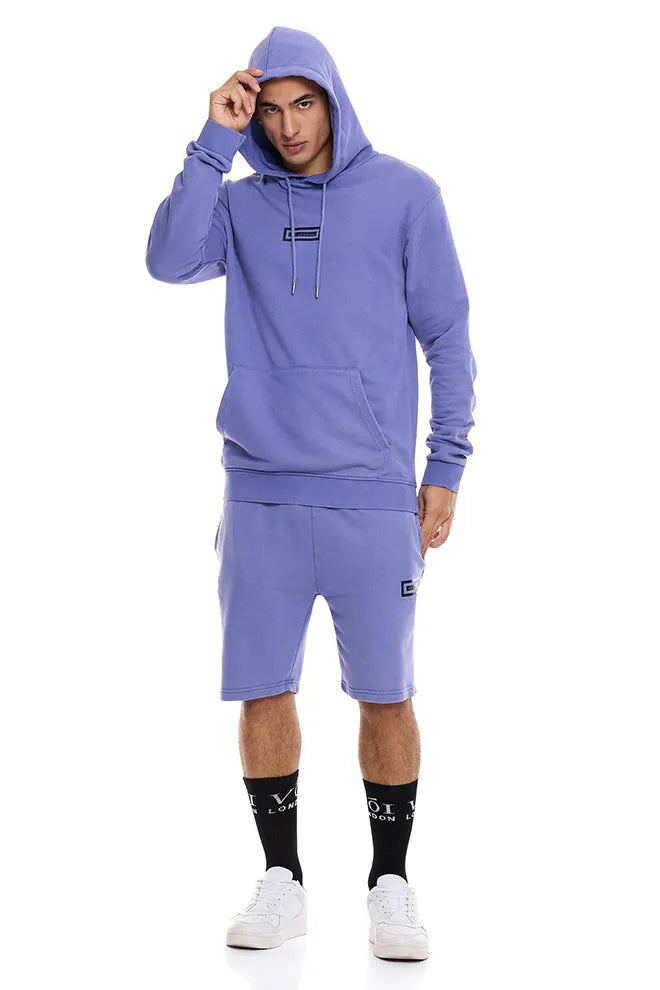 Orton Street Hoodie, T-Shirt & Shorts Set - Blue