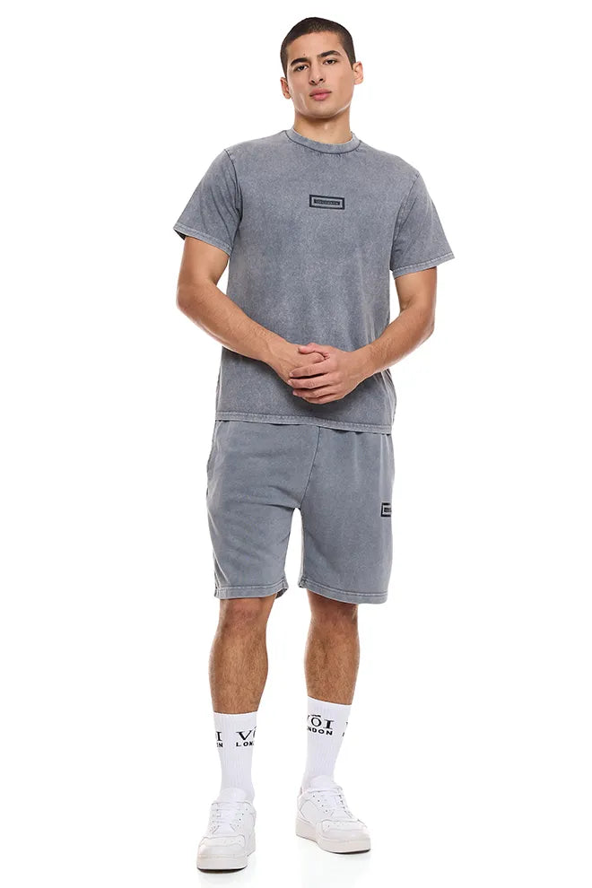 Orton Street Hoodie, T-Shirt & Shorts Set - Grey