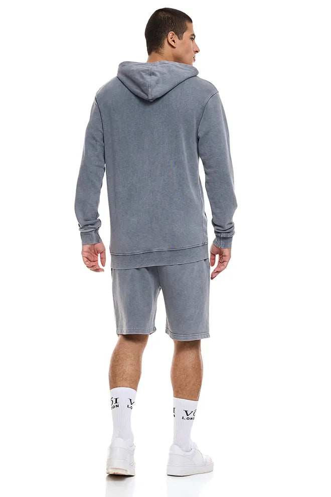 Orton Street Hoodie, T-Shirt & Shorts Set - Grey