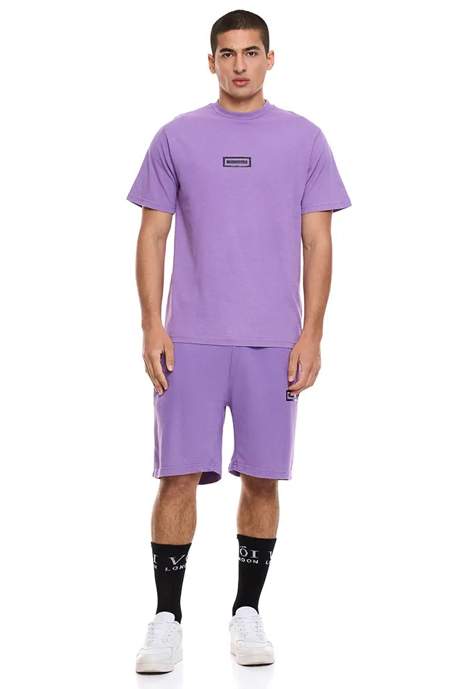 Orton Street Hoodie, T-Shirt & Shorts Set - Purple