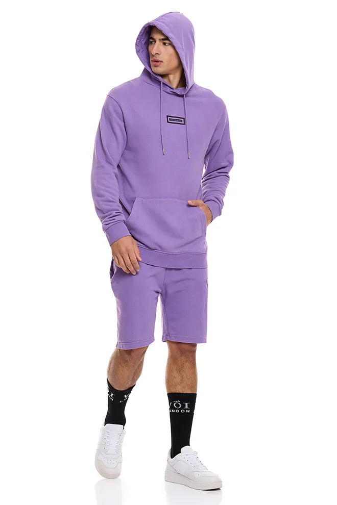 Orton Street Hoodie, T-Shirt & Shorts Set - Purple