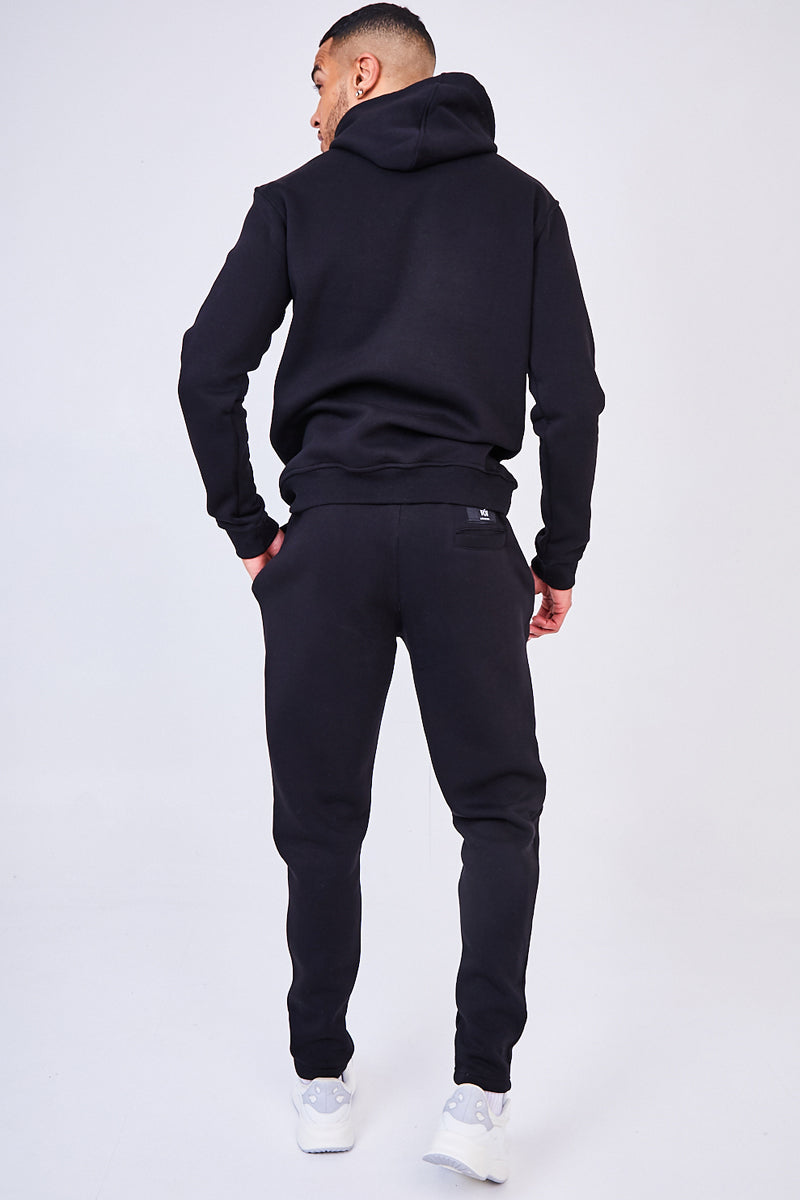 Holloway Road Over the Head Hoody Tracksuit - Black